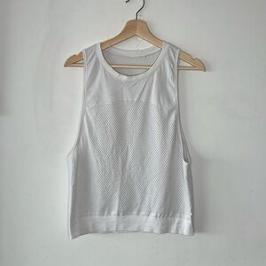 Lululemon white mesh tank